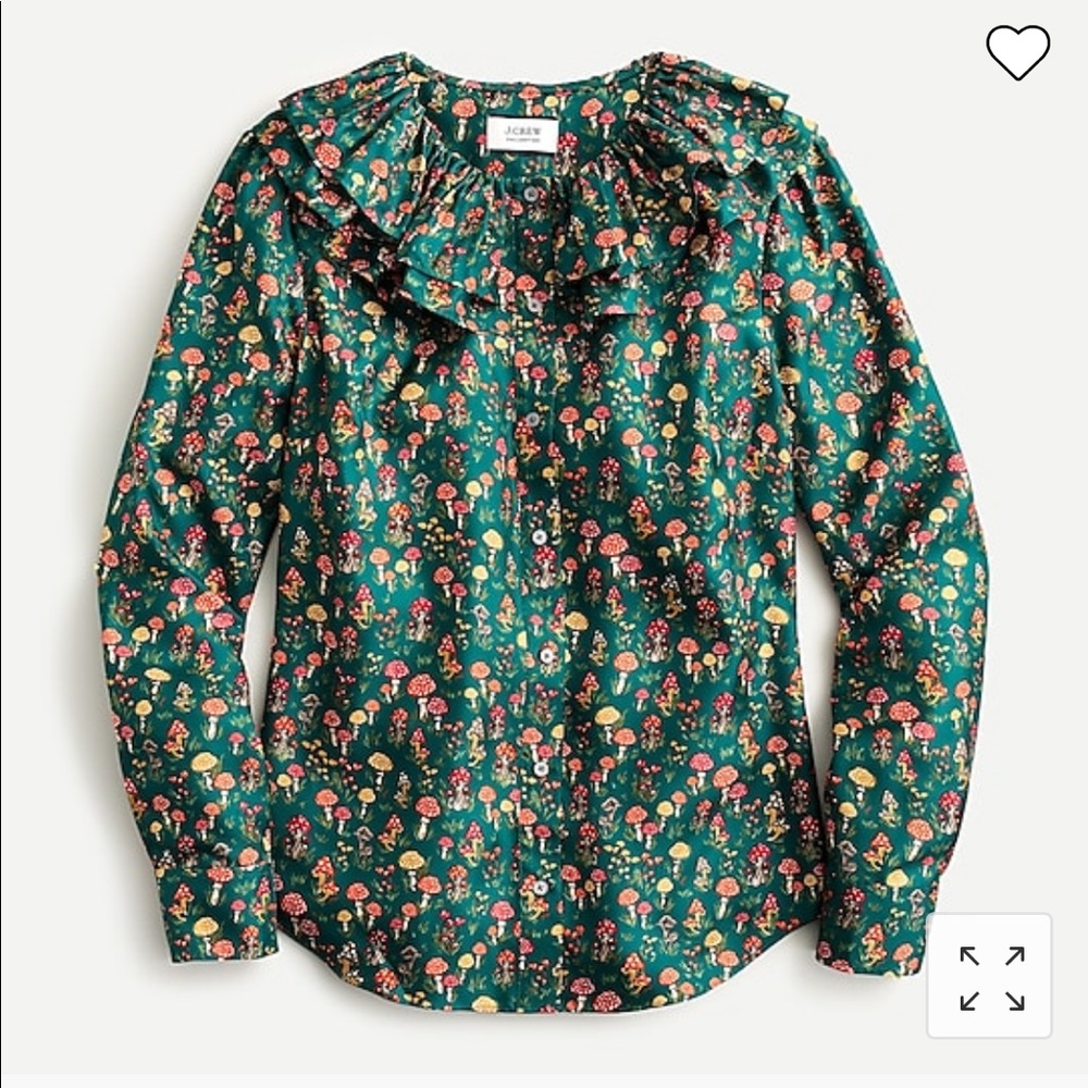 J.Crew silk twill blouse